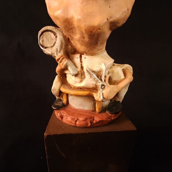 Vintage Rare President Richard Nixon Fine Art Handmade Chalkware Sculpture 1969 - Picture 3 of 16